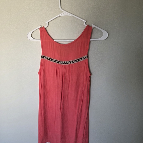Maurices Coral Embroidered V-Neck Tank - Picture 3 of 3